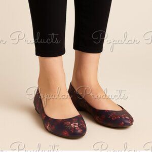 3/$20 Ballet Flat, Blue Floral